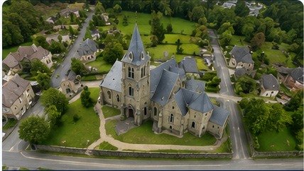 Prise de vues par drone d’un monument historique