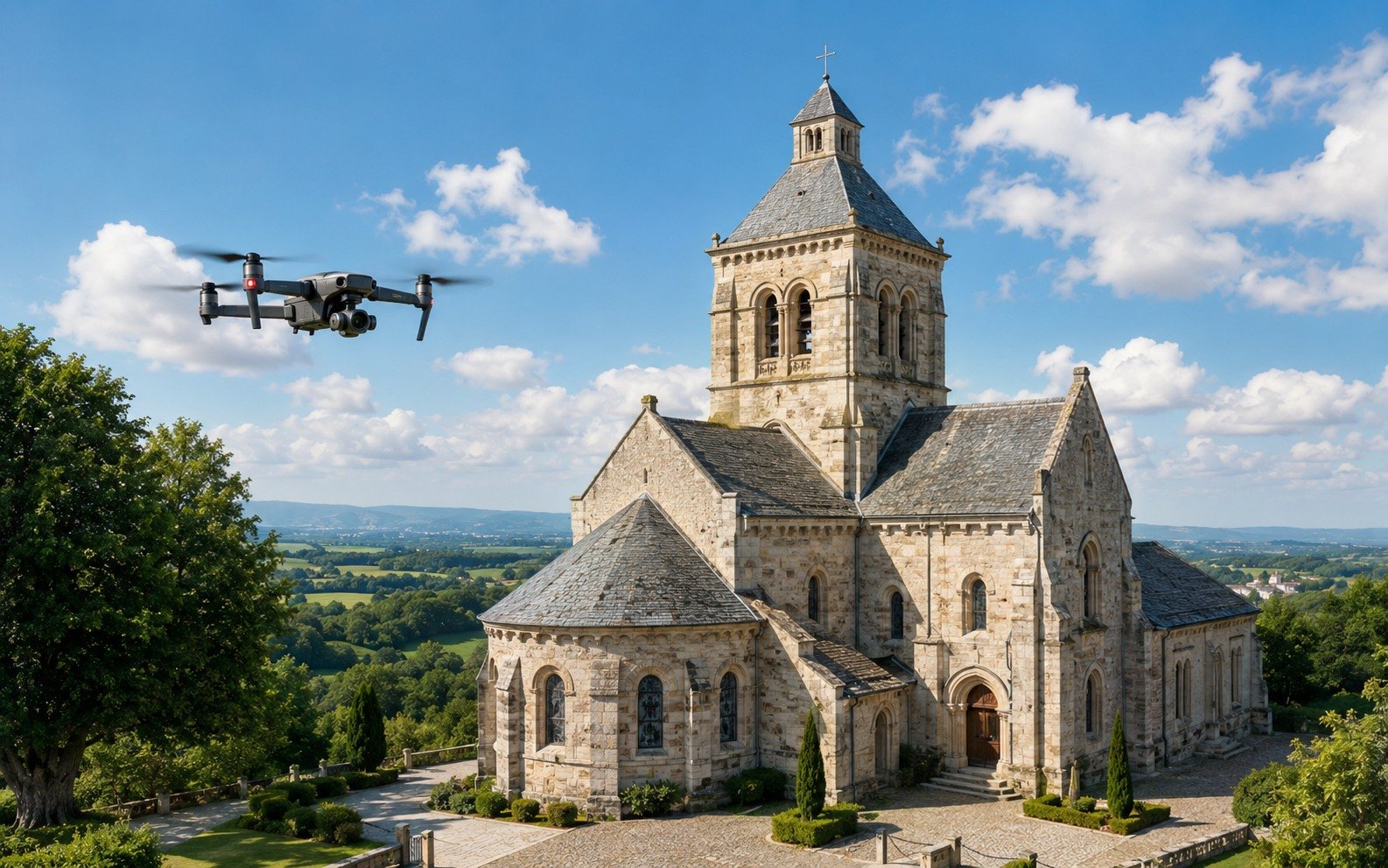 Photogrammétrie d’une église ancienne