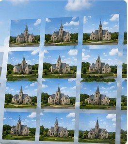 Photographies présentant un recouvrement important